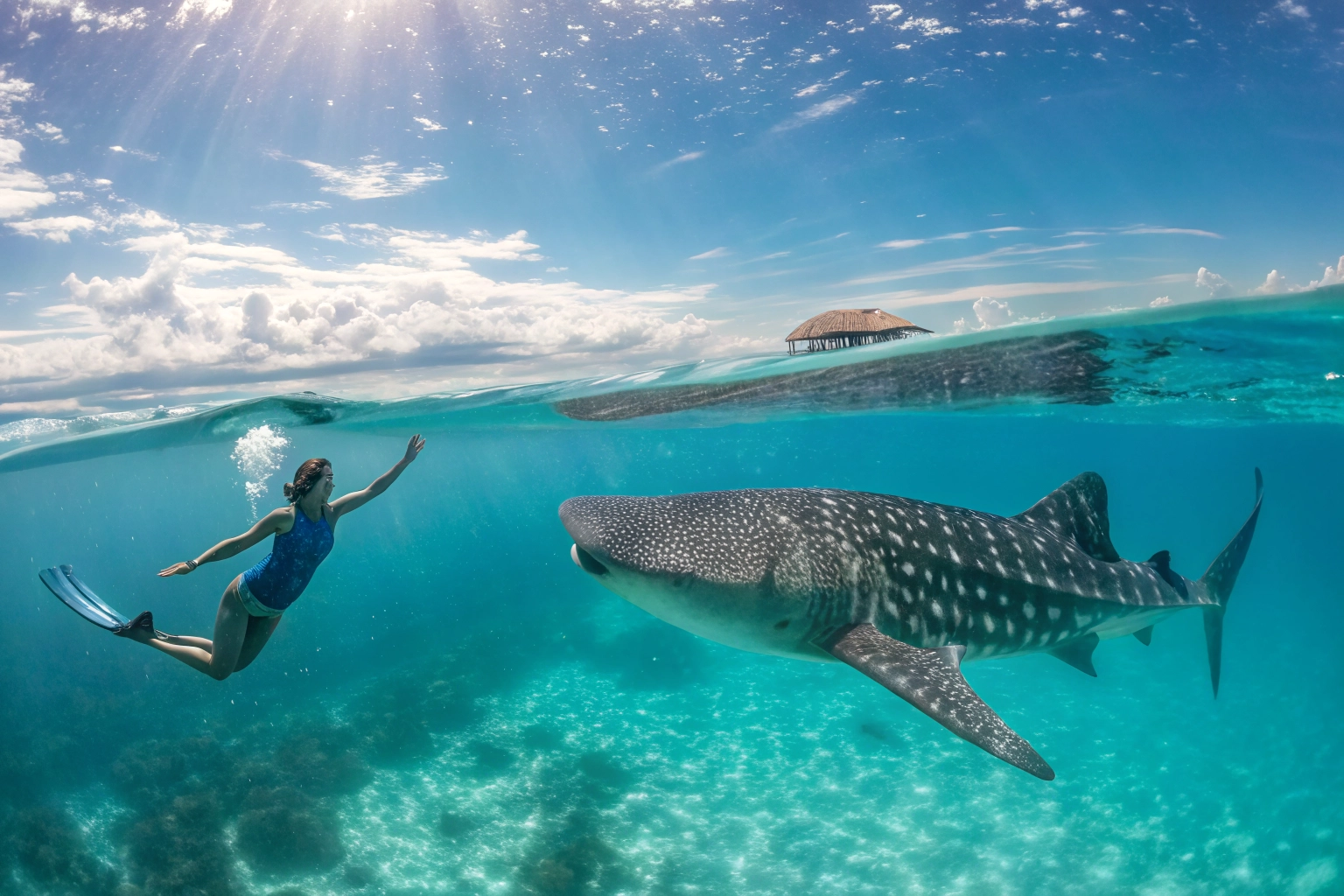 Nado con tiburón ballena en Holbox Quintana Roo